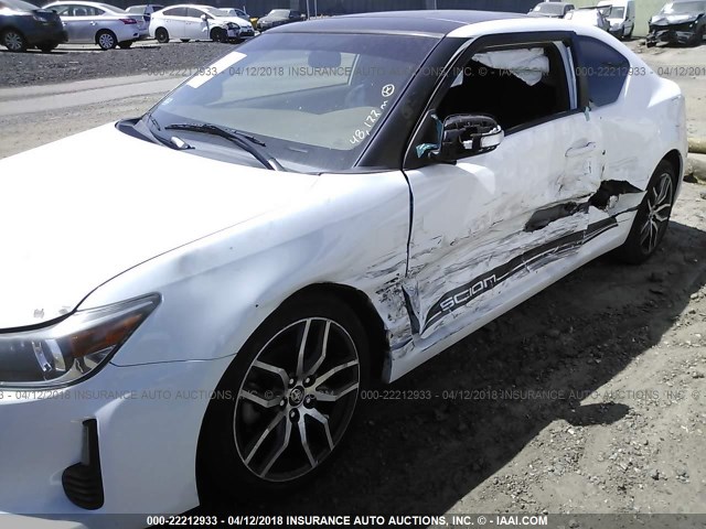JTKJF5C76E3083781 - 2014 TOYOTA SCION TC 白色 照片 6