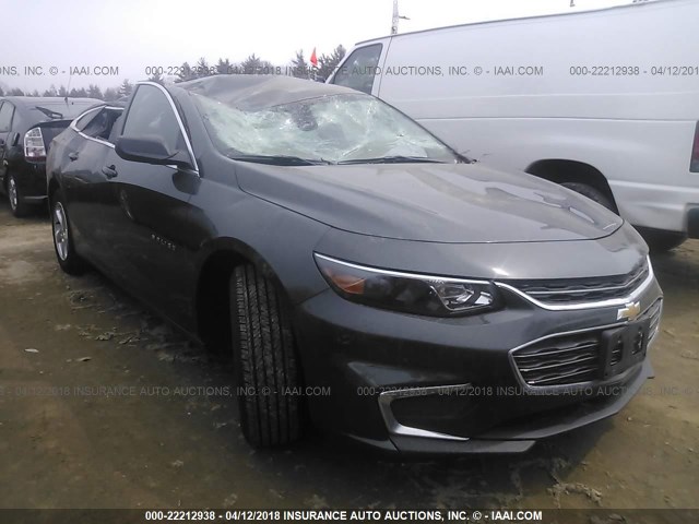 1G1ZB5ST6JF127915 - 2018 CHEVROLET MALIBU LS 灰色 照片 1