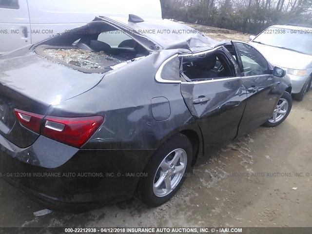 1G1ZB5ST6JF127915 - 2018 CHEVROLET MALIBU LS 灰色 照片 6