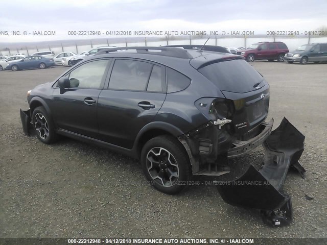 JF2GPACC8E8299656 - 2014 SUBARU XV CROSSTREK 2.0 PREMIUM GRAY photo 3