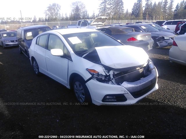 JHMZE2H50ES003270 - 2014 HONDA INSIGHT LX WHITE photo 1