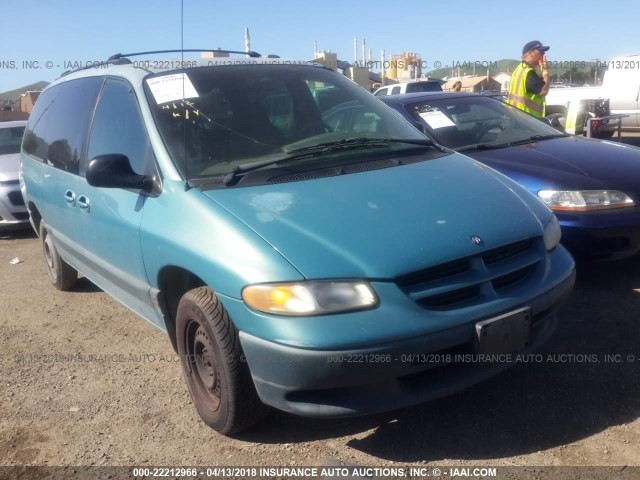 2B4GP44R1XR304624 - 1999 DODGE GRAND CARAVAN SE/SPORT GREEN photo 1