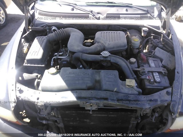 1B7FL26P7YS605974 - 2000 DODGE DAKOTA BLACK photo 10