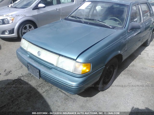 1MEPM36U8RK609836 - 1994 MERCURY TOPAZ GS GREEN photo 6