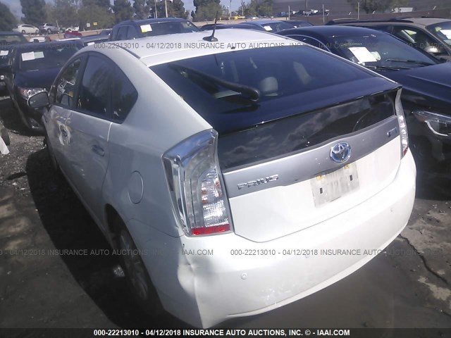 JTDKN3DP1F3066275 - 2015 TOYOTA PRIUS PLUG-IN  WHITE photo 3