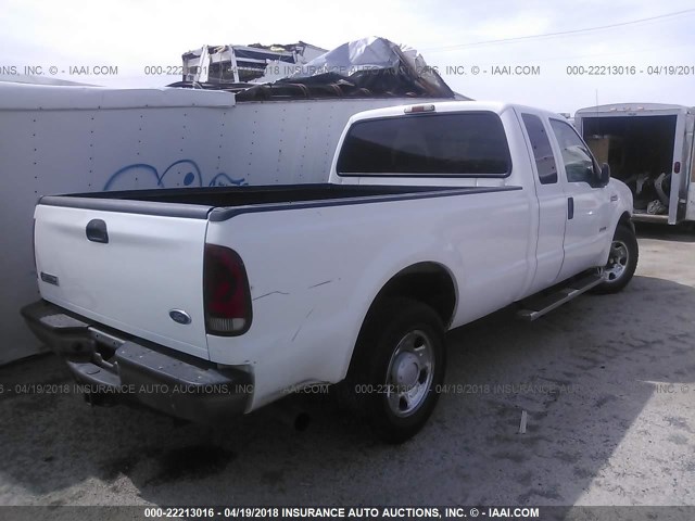 1FTWX30P66EC68017 - 2006 FORD F350 SRW SUPER DUTY WHITE photo 4