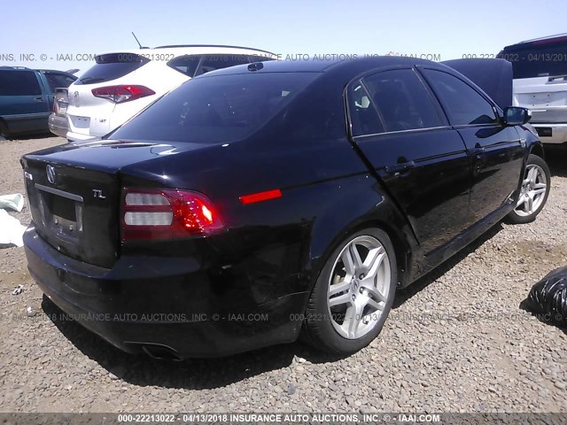 19UUA66278A030145 - 2008 ACURA TL BLACK photo 4