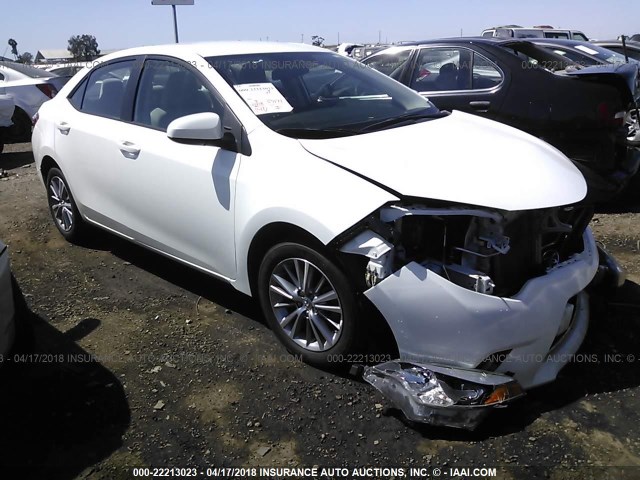 5YFBURHE8FP292058 - 2015 TOYOTA COROLLA L/LE/LE PLS/PRM/S/S PLS WHITE photo 1