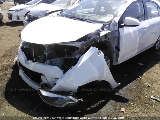 5YFBURHE8FP292058 - 2015 TOYOTA COROLLA L/LE/LE PLS/PRM/S/S PLS WHITE photo 6