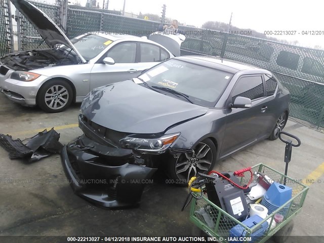 JTKJF5C73E3085665 - 2014 TOYOTA SCION TC 灰色 照片 2
