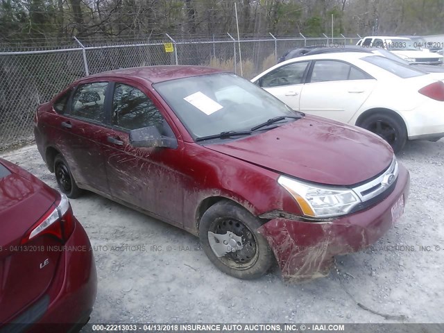 1FAHP3EN5BW102937 - 2011 FORD FOCUS S RED photo 1