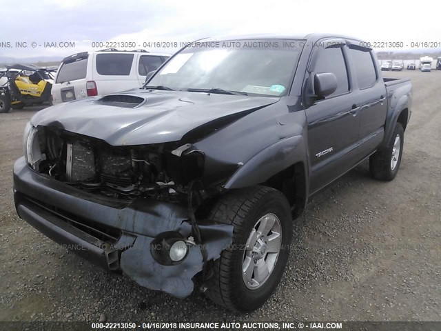 3TMLU42N29M030676 - 2009 TOYOTA TACOMA DOUBLE CAB GRAY photo 6