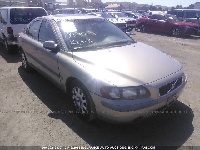 YV1RS61R122193469 - 2002 VOLVO S60 GOLD photo 1
