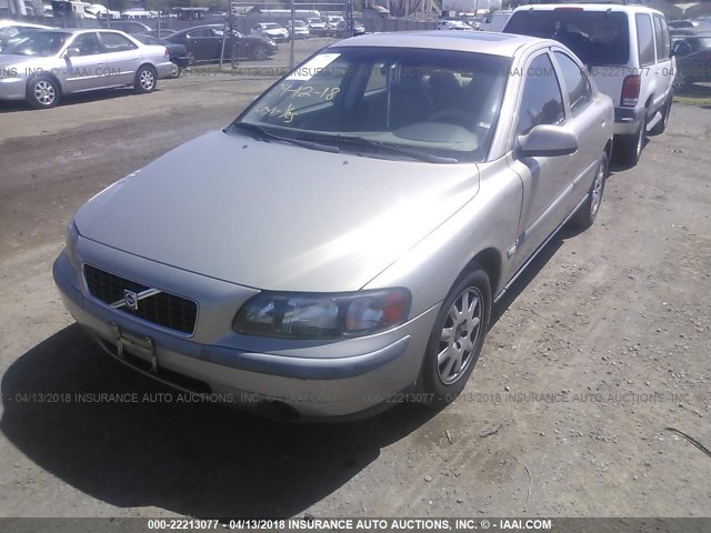 YV1RS61R122193469 - 2002 VOLVO S60 GOLD photo 2