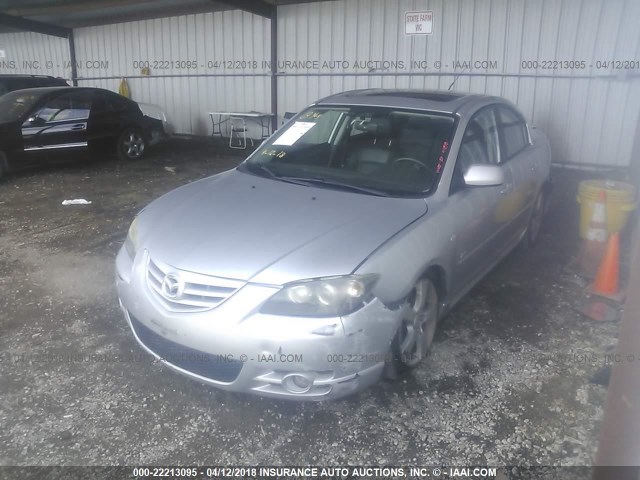 JM1BK323351238826 - 2005 MAZDA 3 S SILVER photo 2