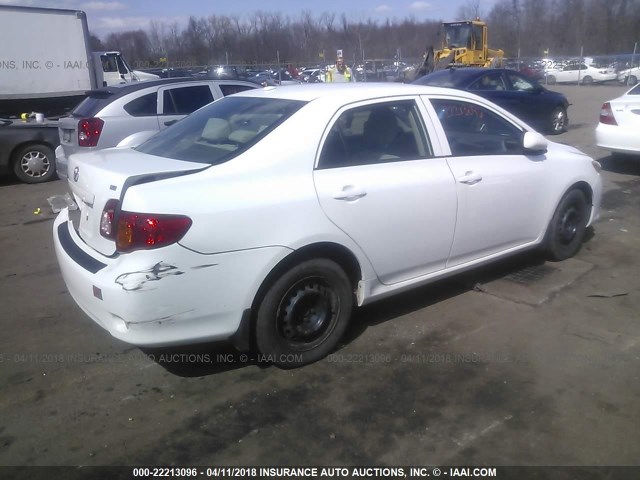 JTDBL40EX99025595 - 2009 TOYOTA COROLLA LE/XLE WHITE photo 4