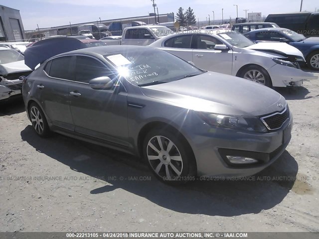 5XXGR4A69DG157786 - 2013 KIA OPTIMA SX GRAY photo 1