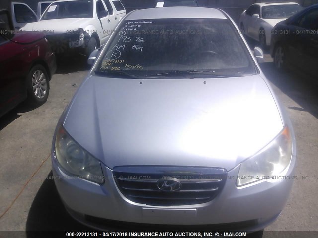 KMHDU46D47U038062 - 2007 HYUNDAI ELANTRA GLS/SE/LIMITED SILVER photo 6