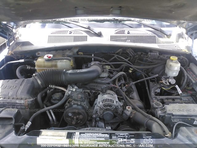 1J4GL48K35W546244 - 2005 JEEP LIBERTY SPORT 蓝色 照片 10