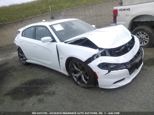 2C3CDXCT5GH347768 - 2016 DODGE CHARGER R/T WHITE photo 1