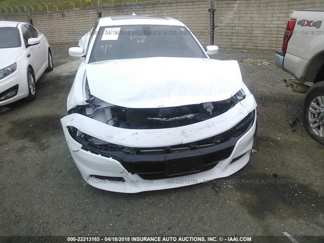 2C3CDXCT5GH347768 - 2016 DODGE CHARGER R/T WHITE photo 6