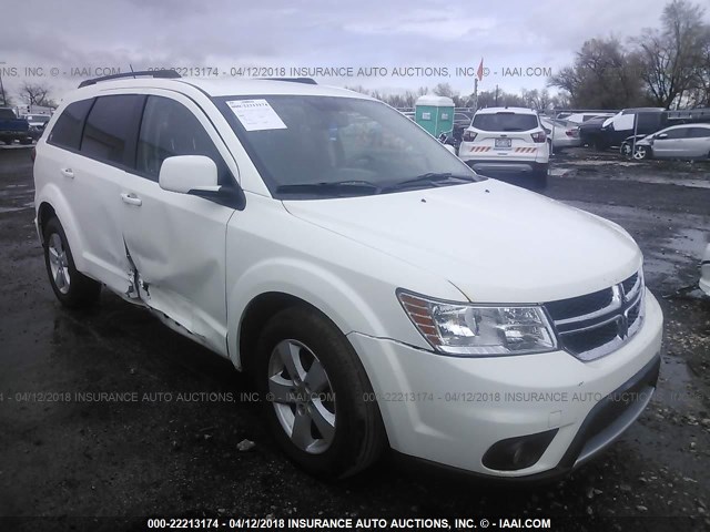 3C4PDDBG9CT315794 - 2012 DODGE JOURNEY SXT WHITE photo 1