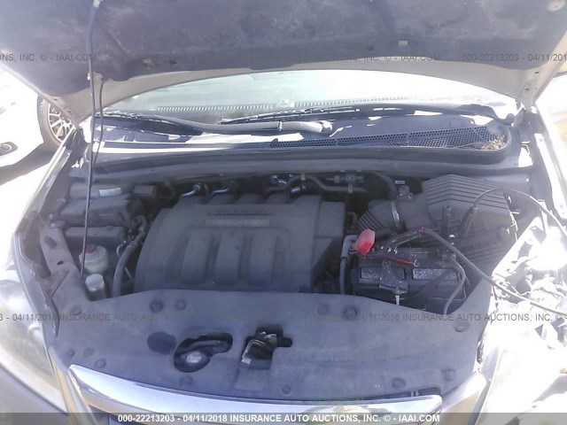 5FNRL38747B403329 - 2007 HONDA ODYSSEY EXL ოქროსფერი ფოტო 10