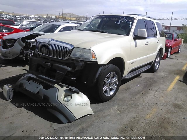 5LMEU88H85ZJ04797 - 2005 LINCOLN AVIATOR 奶油色 照片 2