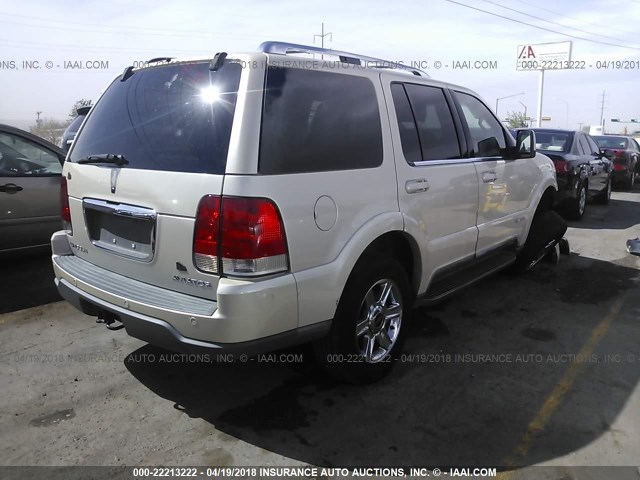 5LMEU88H85ZJ04797 - 2005 LINCOLN AVIATOR 奶油色 照片 4