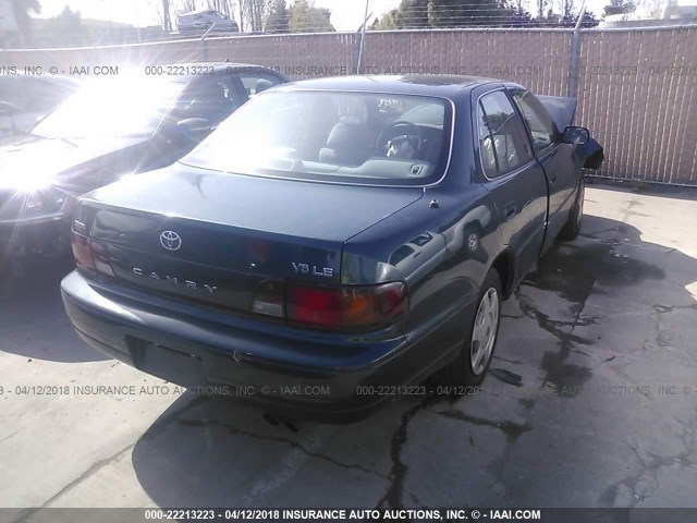 4T1BF12K7TU871904 - 1996 TOYOTA CAMRY LE/XLE/SE GREEN photo 4