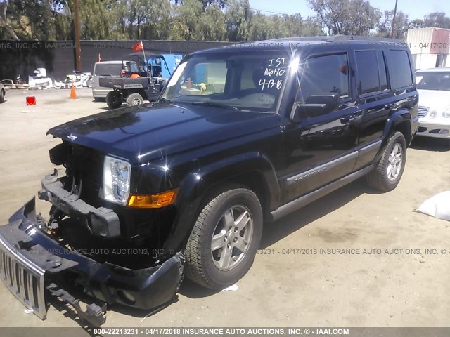 1J8HH48K38C114747 - 2008 JEEP COMMANDER SPORT BLACK photo 2