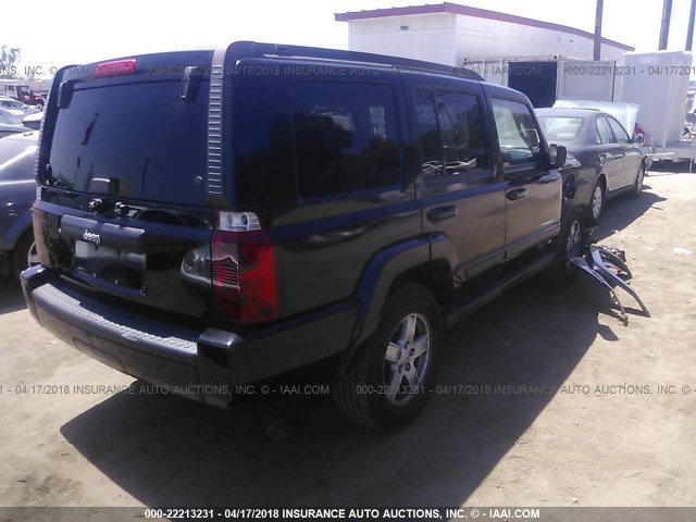 1J8HH48K38C114747 - 2008 JEEP COMMANDER SPORT BLACK photo 4