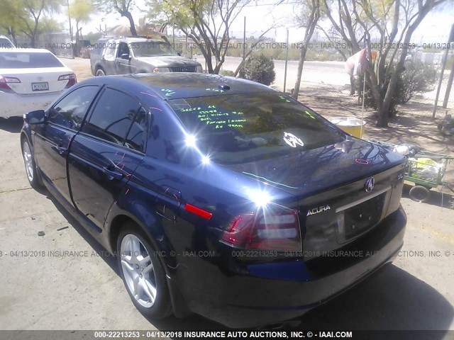 19UUA66207A016733 - 2007 ACURA TL Dark Blue photo 3