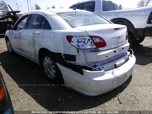 1C3CC4FB8AN220077 - 2010 CHRYSLER SEBRING TOURING WHITE photo 3