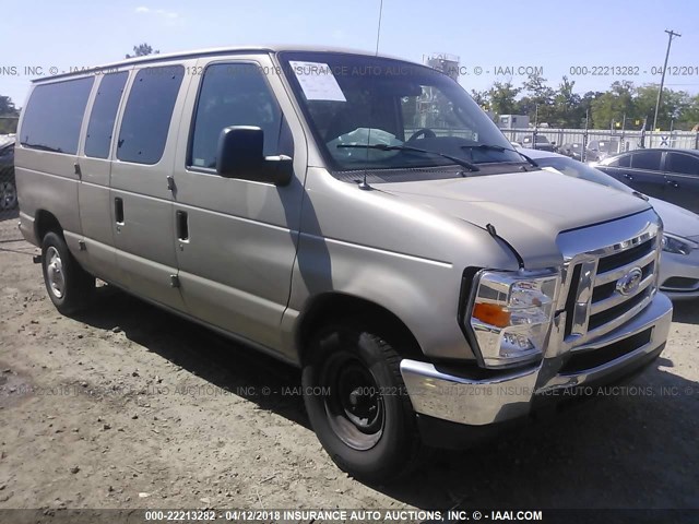 1FBNE31LX8DA86489 - 2008 FORD ECONOLINE E350 SUPER DUTY WAGON TAN photo 1