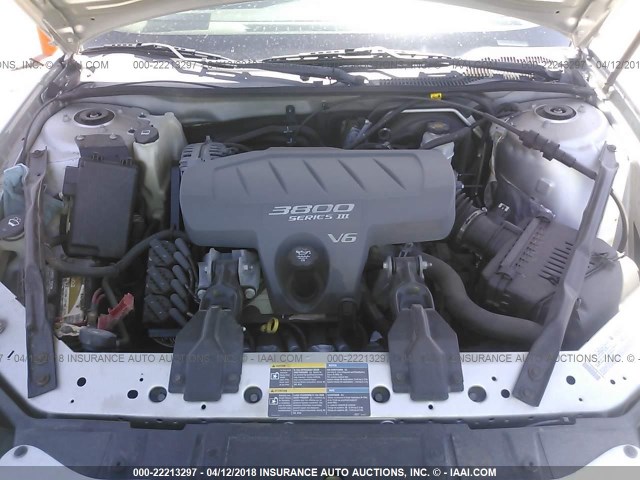 2G2WP522351192628 - 2005 PONTIAC GRAND PRIX SILVER photo 10