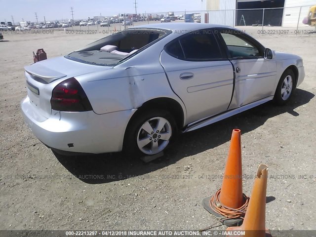 2G2WP522351192628 - 2005 PONTIAC GRAND PRIX SILVER photo 4