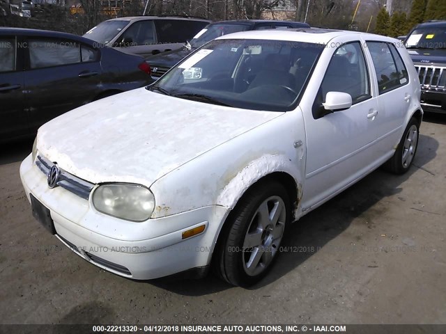 WVWGF21J8YW695448 - 2000 VOLKSWAGEN GOLF GLS TDI WHITE photo 2