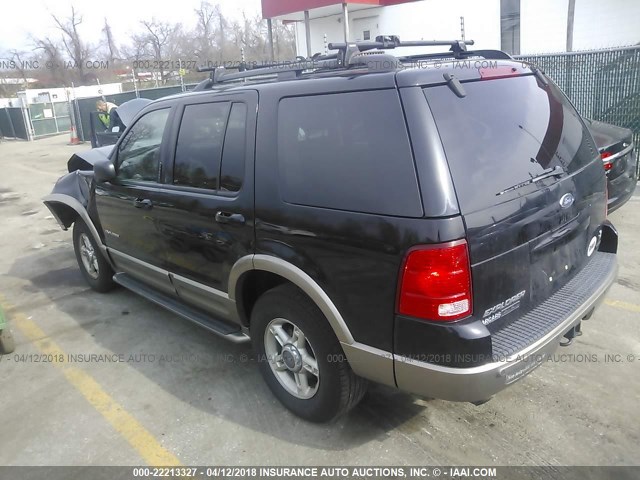 1FMDU74W02UD44559 - 2002 FORD EXPLORER EDDIE BAUER BLACK photo 3