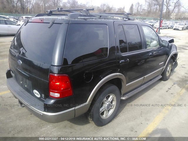 1FMDU74W02UD44559 - 2002 FORD EXPLORER EDDIE BAUER BLACK photo 4