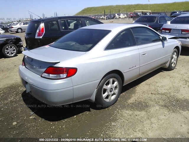 2T1CF28P7YC307871 - 2000 TOYOTA CAMRY SOLARA SE/SLE SILVER photo 4