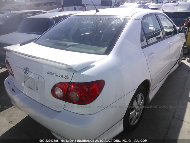 1NXBR32E16Z742946 - 2006 TOYOTA COROLLA CE/LE/S WHITE photo 4