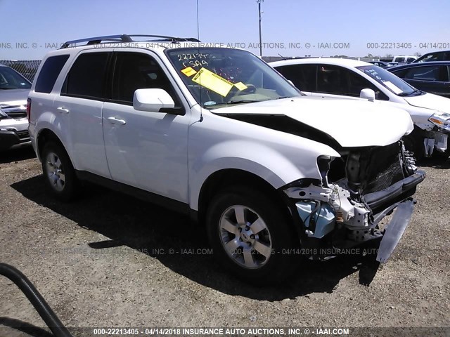 1FMCU0EG4CKA67342 - 2012 FORD ESCAPE LIMITED WHITE photo 1