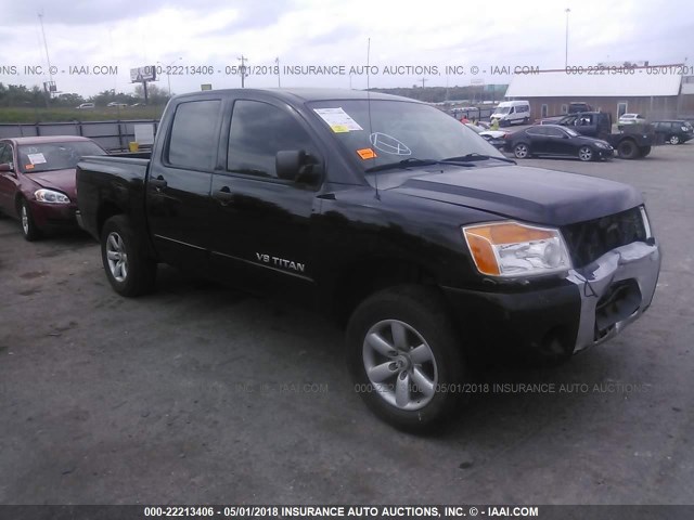 1N6BA07D18N344401 - 2008 NISSAN TITAN XE/SE/LE BLACK photo 1