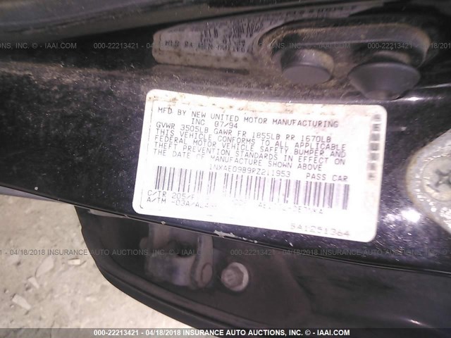 1NXAE09B9RZ211953 - 1994 TOYOTA COROLLA LE/DX 黑色 照片 9