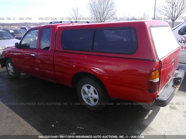 4TAVN52N1TZ129079 - 1996 TOYOTA TACOMA XTRACAB RED photo 3