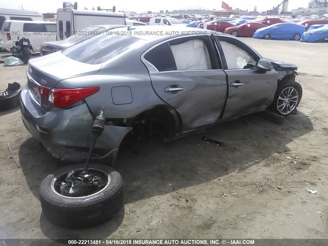 JN1EV7AP0HM739615 - 2017 INFINITI Q50 PREMIUM/SPORT/SE GRAY photo 4