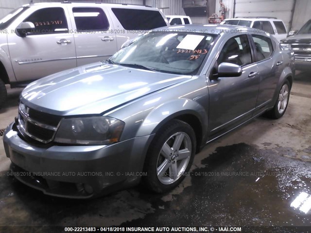 1B3LC76M78N199118 - 2008 DODGE AVENGER R/T GRAY photo 2