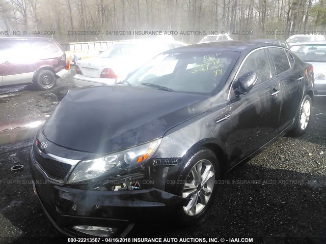 KNAGN4A7XB5061300 - 2011 KIA OPTIMA EX/SX BLACK photo 2