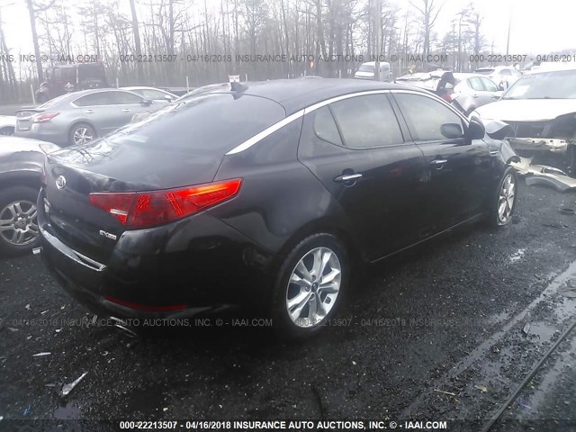 KNAGN4A7XB5061300 - 2011 KIA OPTIMA EX/SX BLACK photo 4